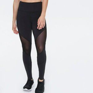 BSP Women's Leggins, Mesh, Black, MEDIUM size